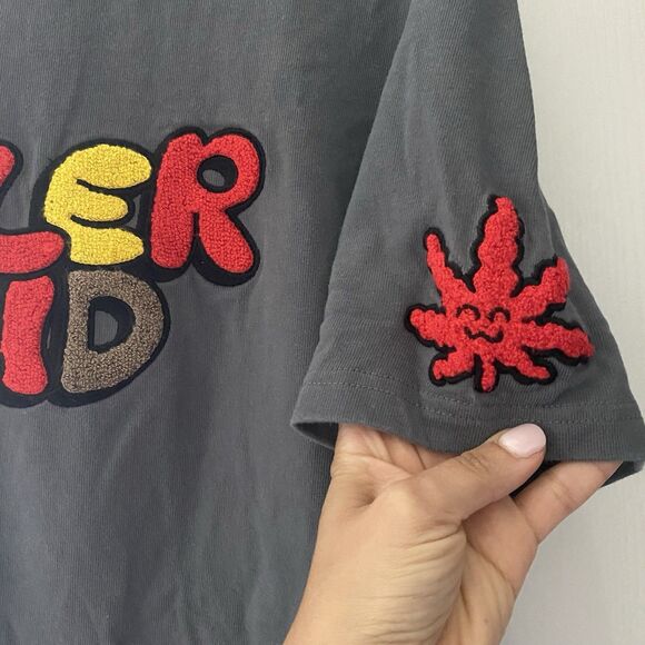 Killer Acid Adult Gray T-Shirt Embroidered Size Medium - Picture 3 of 4